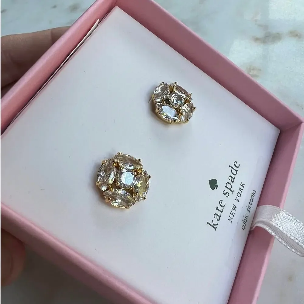 Kate Spade New York Marquise Gold Cluster Studs